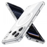 Husa MagSafe pentru Apple iPhone 17 Pro, Techsuit, Shockproof, Transparenta