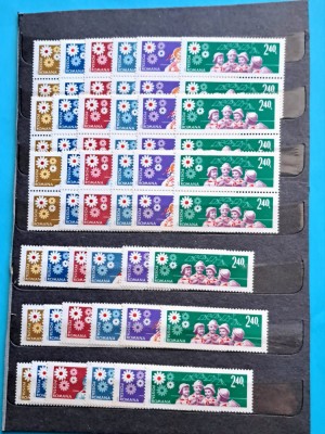 TIMBRE ROMANIA L.P.674/1968 -Pionieri - Set de 9 serii simple -MNH foto