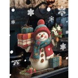 Cumpara ieftin Sticker/Autocolant Craciun Om de Zapada 25x25cm - 473303