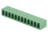 Regletă de conexiuni deconectabilă 12 piste 3,81mm drept