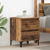 vidaXL Cabinet de Pat Lemn Vechi 40x35x50 cm Lemn Prelucrat