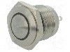 Intrerupator anti-vandalism, OFF-(ON), &Oslash;16mm, ONPOW, GQ16B-10E/J/R/24V/S