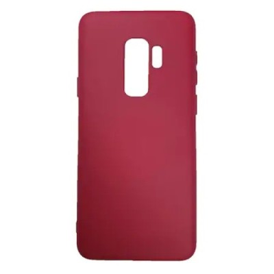 Husa silicon soft-touch compatibila cu Samsung S9 Plus Visiniu foto