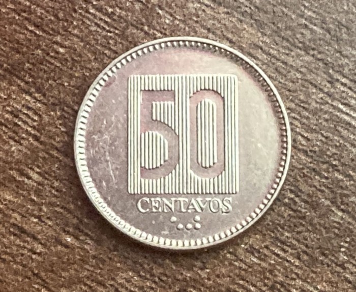 C50 - Moneda foarte veche - Ecuador - 50 centavos - 1988
