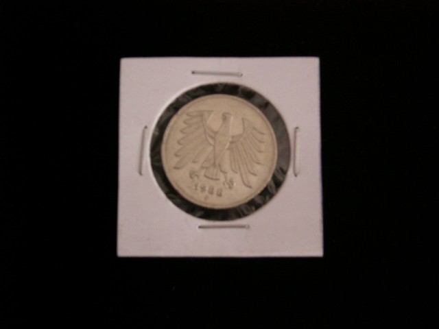 C50 - Moneda foarte veche - Germania - 5 marci - 1988 litera F