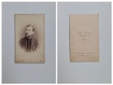 Fotografie de colectie CDV Atelier Julius Gertinger, Portret de barbat, Wien, Viena, Austria, Austro-Ungaria, ca. 1867