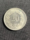 Moneda 20 rappen 1993 Elvetia, Europa