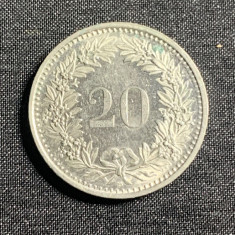 Moneda 20 rappen 1993 Elvetia