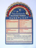 Cumpara ieftin Rar! WWII Fotometru optic mecanic de calcul/exponometru tabelar personalizat &icirc;n anii 40 pentru magazinul Heinrich Schaller din Viena