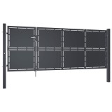 Cumpara ieftin Poarta de gradina, antracit, 350 x 125 cm, otel