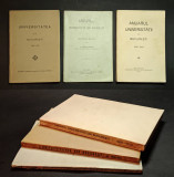 ANUARUL UNIVERSITATII BUCURESTI 1910-1911 1926-1927 1932-1933 Trei Volume