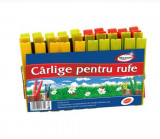 Cumpara ieftin Set 20 bucati carlige de rufe, Misavan, plastic, multicolore