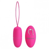 Ou Vibrator Selkie, 12 Moduri Vibratii, Remote Control, ABS, Roz