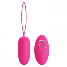 Ou Vibrator Selkie, 12 Moduri Vibratii, Remote Control, ABS, Roz