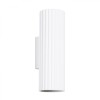 Lampă De Perete Karbon Alb Din Aluminiu, 2 Becuri Tub Minimalist De Interior