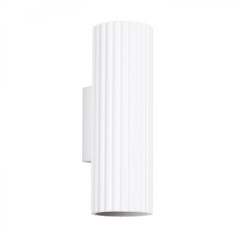 Lampă De Perete Karbon Alb Din Aluminiu, 2 Becuri Tub Minimalist De Interior foto
