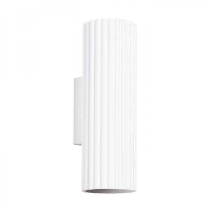Lampă De Perete Karbon Alb Din Aluminiu, 2 Becuri Tub Minimalist De Interior