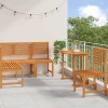 VidaXL Set de Bănci pentru Grădină 4 pcs Maro lemn masiv de acacia 3328689