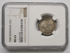1 LEU 1900 MS63 . foto
