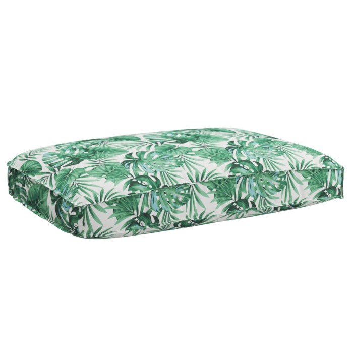 vidaXL Pernă pentru șezut din paleți model frunze 120 x 80 x 12 cm 42001576