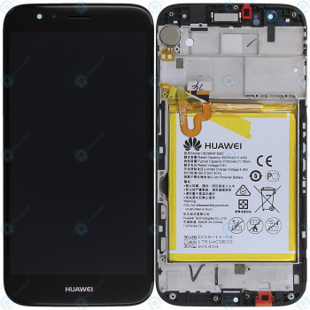 Huawei G8 (RIO-L01) Capac frontal al modulului de afișare + LCD + digitizer + baterie gri 02350KKK foto