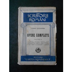 VASILE ALECSANDRI - OPERE COMPLETE volumul 2 TEATRU (1928)