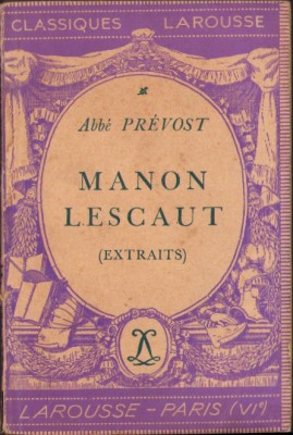 HST C3874N Manon Lescaut (extraits) par Abbe Prevost foto
