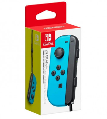 Joy-Con (L) pentru Nintendo Switch, Neon Blue - RESIGILAT foto