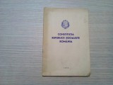 CONSTITUTIA REPUBLICII SOCIALISTE ROMANIA - 1985, 31 p.