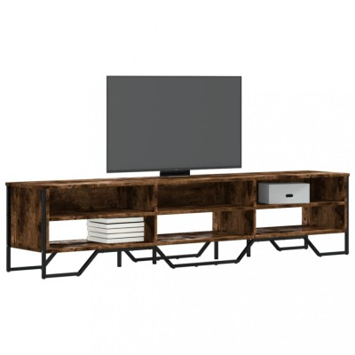 vidaXL Dulap TV, stejar fumuriu, 180x34x41 cm, lemn prelucrat foto