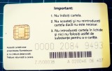 Cartelă televiziune prin cablu și internet Romtelecom Dolce TV cod 407 policarbonat