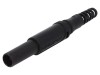 Mufă banană neagră 4mm 32A 1kVDC