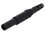 Mufă banană neagră 4mm 32A 1kVDC