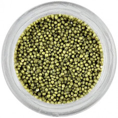 Decorații pentru unghii - perle verzi ca iarba, 1 mm