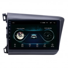 Navigatie Auto Multimedia cu GPS Android Honda Civic (2011 - 2015), Display 9 inch, 2GB RAM + 32 GB ROM, Internet, 4G, Aplicatii, Waze, Wi-Fi, USB, Bl
