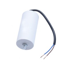 Condensator cu surub si fire pentru motoare electrice &ndash; 4uF / 450VAC
