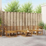vidaXL Set de canapele de exterior 8 pcs natural Lemn Solid de Acacia 3366757