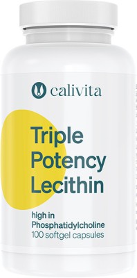 Triple-Potency Lecithin Lecitina din Soia pentru Memorie (100 capsule) - Calivita foto
