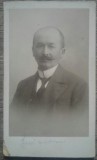 Portret barbat// CDV, foarte posibil atelier foto romanesc