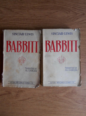Sinclair Lewis - Babbitt ( 2 vol. ) foto