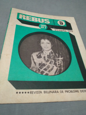 REVISTA REBUS NR.5 /5 MARTIE 1973 foto