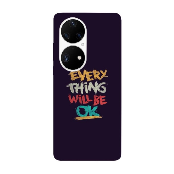 Husa compatibila cu Huawei Nova Y70 model Everything will be ok, Silicon, TPU, Viceversa