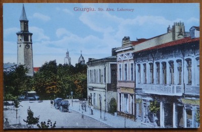 Giurgiu , str. Alex. Lahovary , interbelica foto