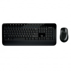 Kit Tastatura + Mouse Microsoft Desktop 2000, Wireless, Negru foto