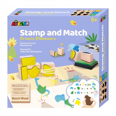 Set creativ cu stampile - Dinozauri foto