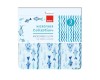 Set 3 lavete microfibra Sano-Spark-Design 30x30 cm, blue