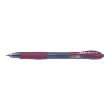 Roller cu gel G-2 Pilot 0.7 mm varf mediu rosu inchis