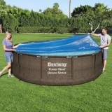 Prelata Solara Piscina Bestway Flowclear 356cm Albastra - Incalzire Apa &amp; Protectie Impuritati - Piscine 366cm