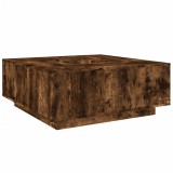 Cumpara ieftin Masuta de cafea stejar fumuriu 100x100x40 cm din lemn prelucrat