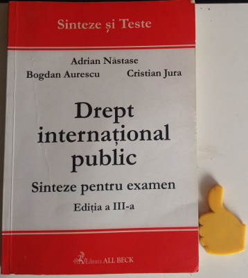 Drept international public Sinteze pentru examen Adrian Nastase Cristian Jura foto